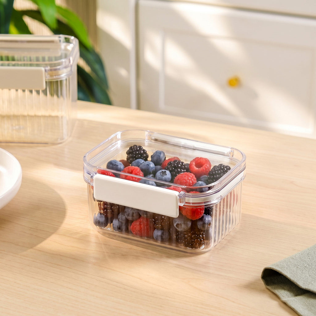 Food Storage Container With Airtight Clip Lock Lid 430ml Nestasia