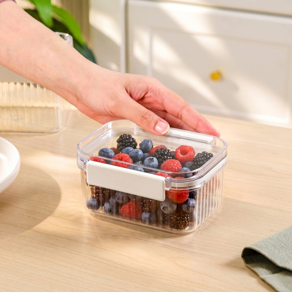 Food Storage Container With Airtight Clip Lock Lid 430ml Nestasia
