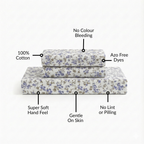 Forest Ferns Queen Size Pure Cotton Bedding Set 254x229cm Nestasia