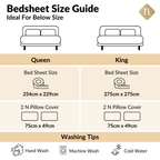 Forest Ferns Queen Size Pure Cotton Bedding Set 254x229cm Nestasia