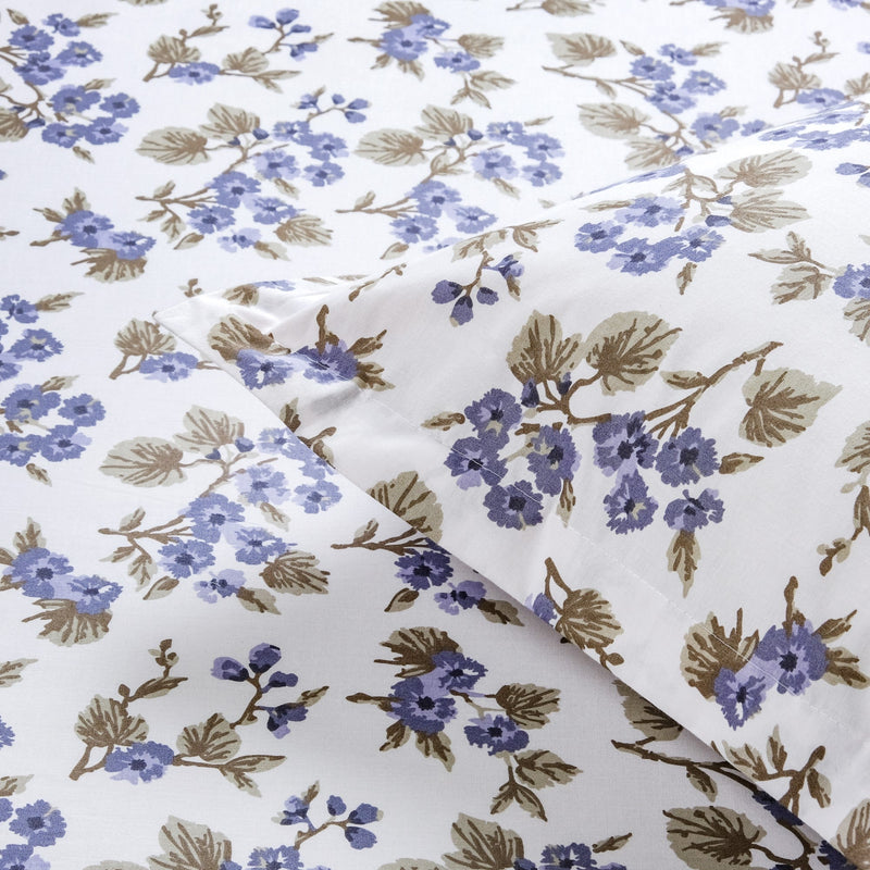 Forest Ferns Queen Size Pure Cotton Bedding Set 254x229cm Nestasia