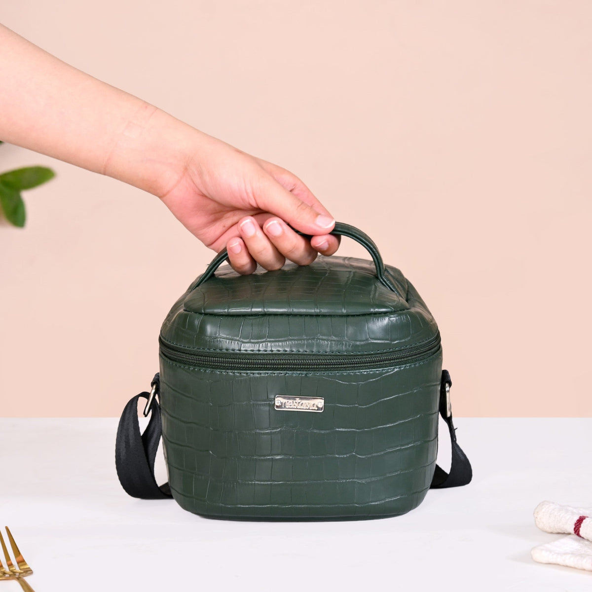 Fashion Forward Lunch Bag Lunch Box Set Green Nestasia