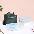 Fashion Forward Lunch Bag Lunch Box Set Green Nestasia