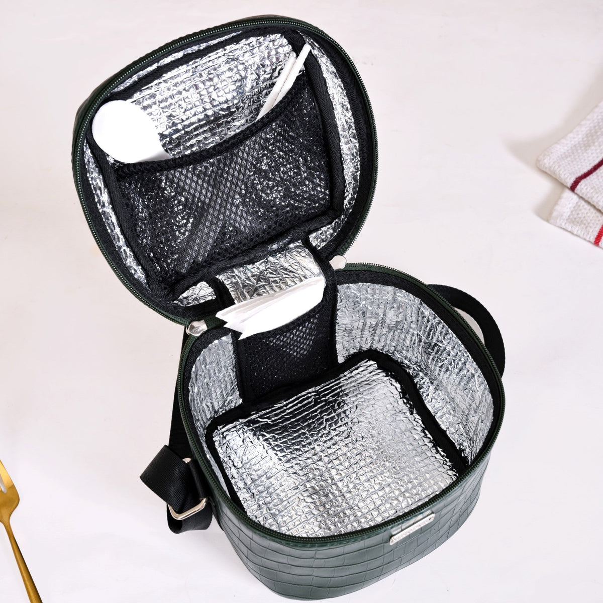 Fashion Forward Lunch Bag Lunch Box Set Green Nestasia