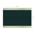 Sage Stripes 6 Seater Cotton Table Cover 203x152cm Nestasia