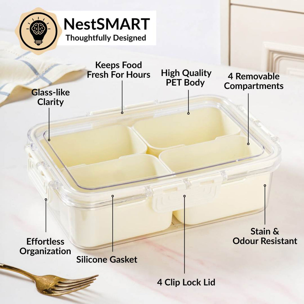FreshGrid 4 Compartments Storage Box Nestasia