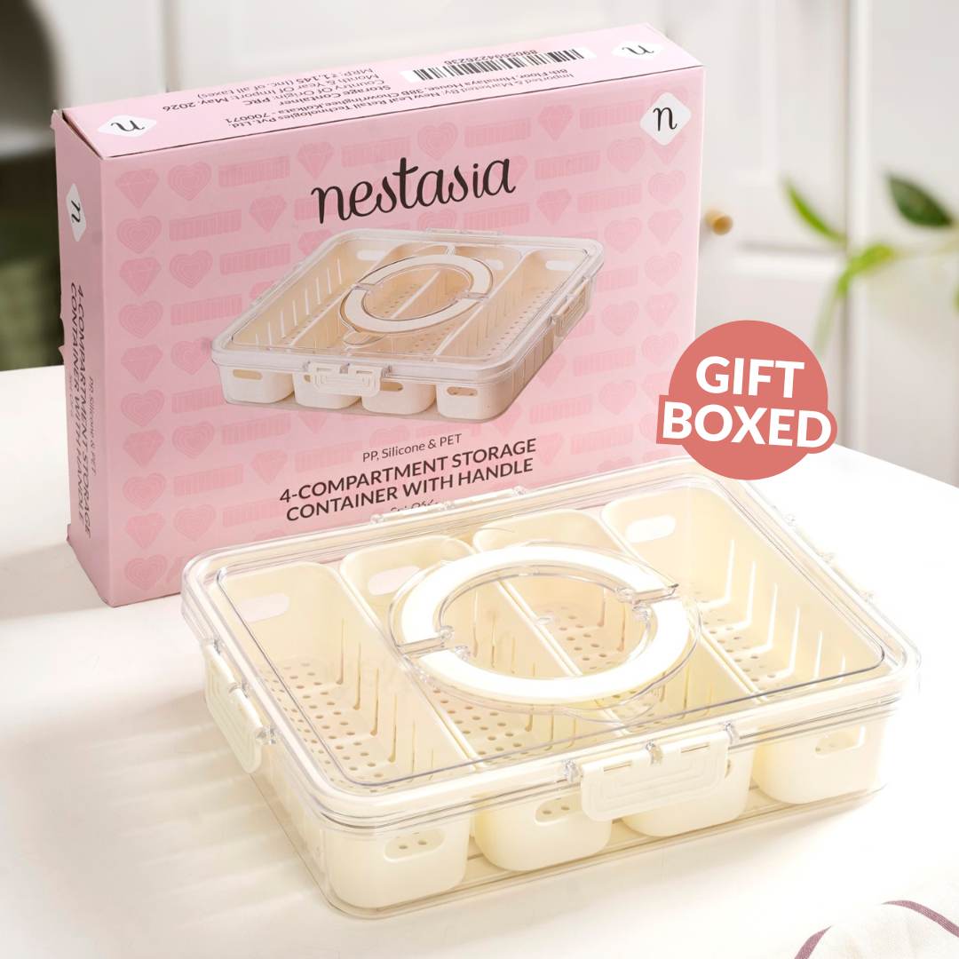 FreshGrid 4 Compartments Airtight Storage Box Nestasia