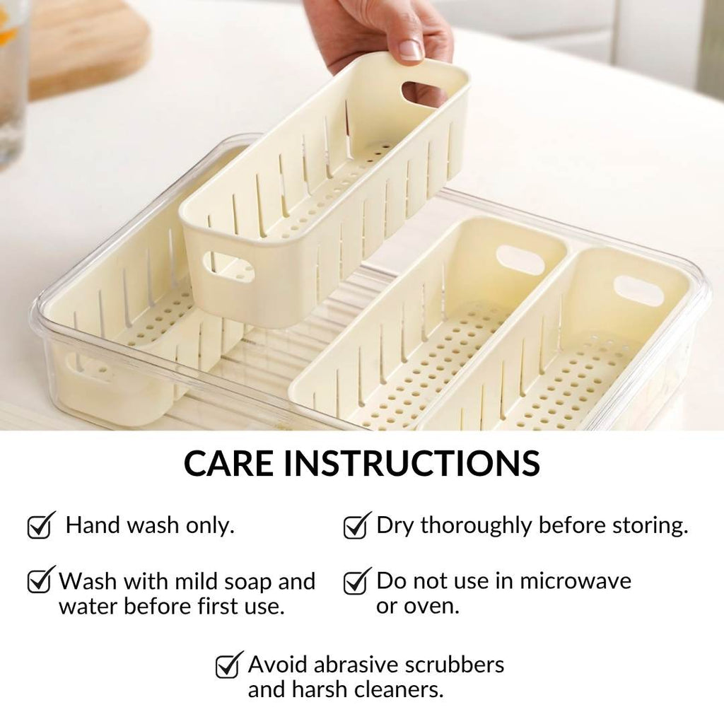 FreshGrid 4 Compartments Airtight Storage Box Nestasia