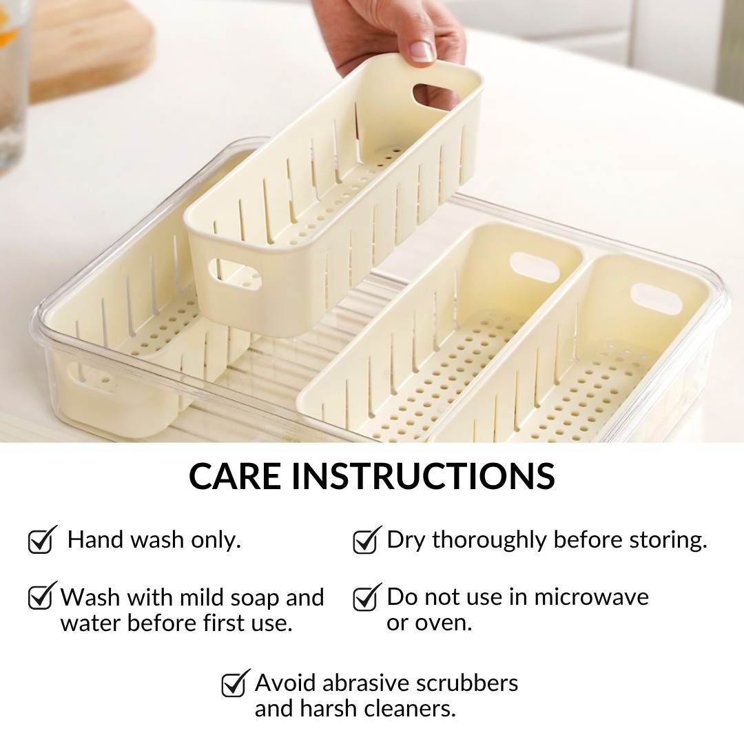 FreshGrid 4 Compartments Airtight Storage Box Nestasia