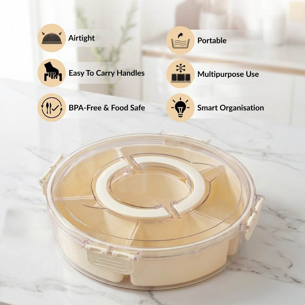FreshGrid Airtight 6 Compartments Storage Box Nestasia
