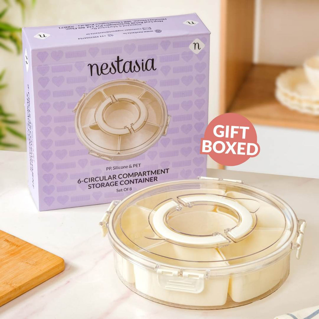 FreshGrid Airtight 6 Compartments Storage Box Nestasia
