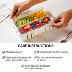 FreshGrid Two Section Fridge Storage Box Nestasia