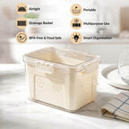 FreshGrid Fridge Storage Box With Drainage Basket Nestasia