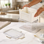 FreshGrid Fridge Storage Box With Drainage Basket Nestasia