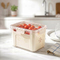 FreshGrid Fridge Storage Box With Drainage Basket Nestasia