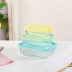 Freshlock Meal Prep Rectangular Storage Box Set Of 3 S 370ml M 600ml L 1000ml Nestasia