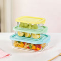 Freshlock Meal Prep Rectangular Storage Box Set Of 3 S 370ml M 600ml L 1000ml Nestasia