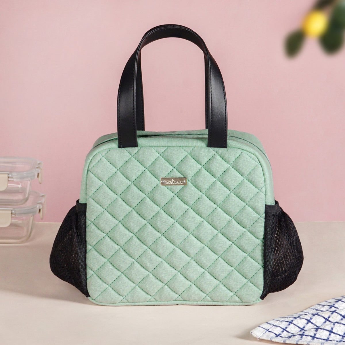 Freshpack Quilted Lunch Bag Mint Nestasia