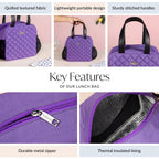Freshpack Insulated Daily Lunch Bag Purple Nestasia