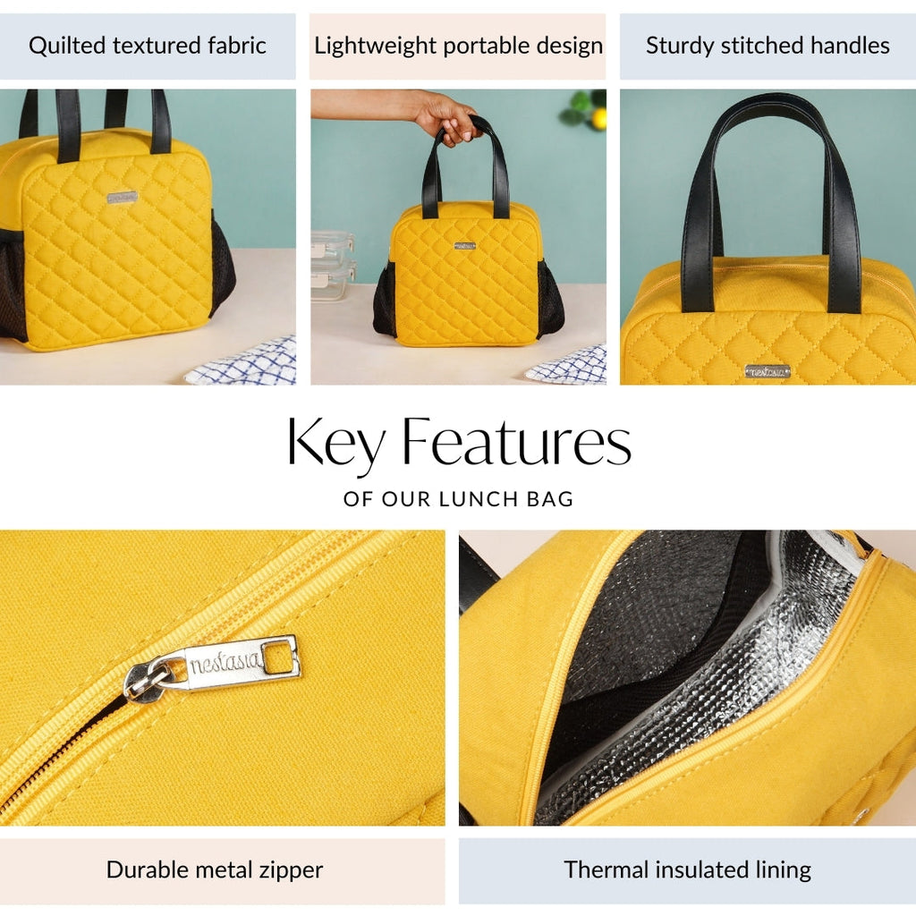 Freshpack Insulated Lunch Tote Yellow Nestasia