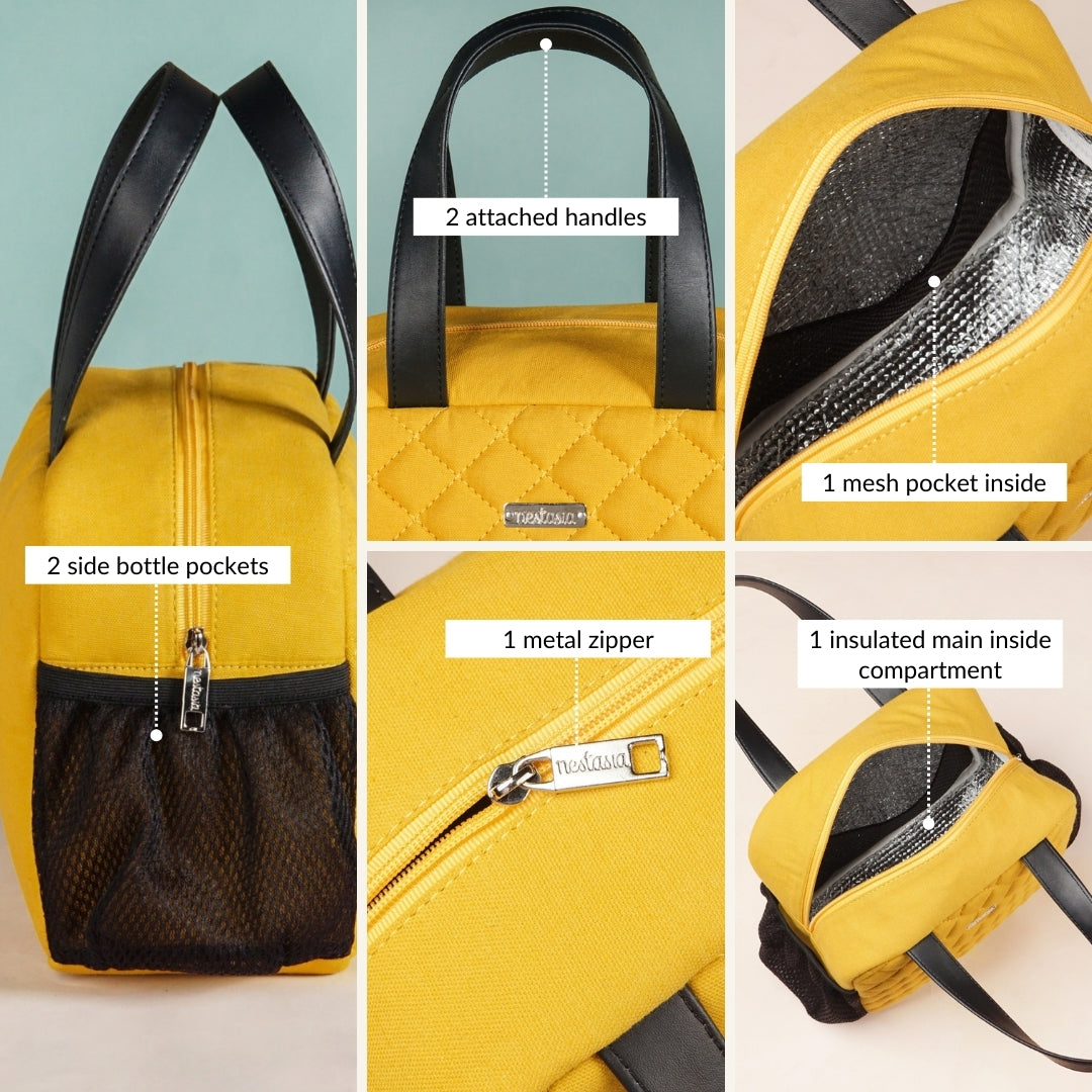Freshpack Insulated Lunch Tote Yellow Nestasia