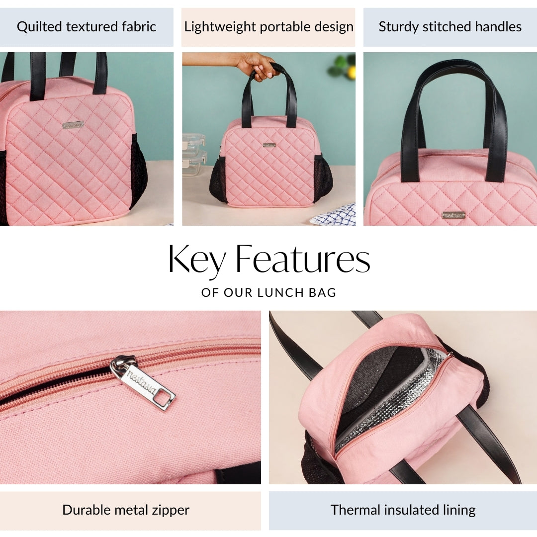 Freshpack Thermal Lunch Bag Pink Nestasia