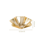 Frill Metal Trinket Bowl Set Of 2 Nestasia
