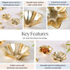 Frill Metal Trinket Bowl Set Of 2 Nestasia