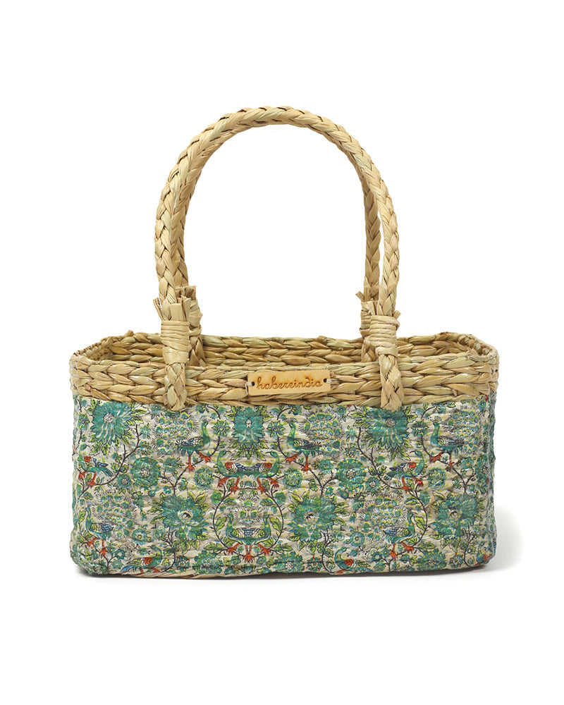 Handwoven Seagrass Hamper Basket for Fruits, Gifts, and Home Decoration
