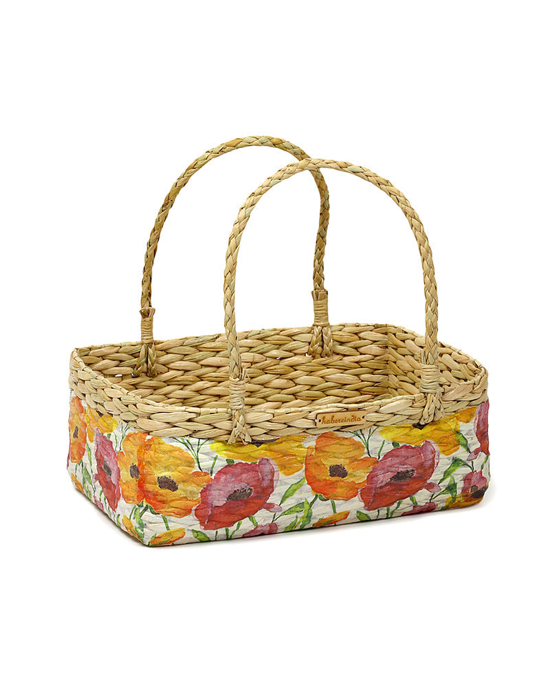 Eco-Friendly Seagrass Basket for Fruits, Gift Hampers, and Home Decor