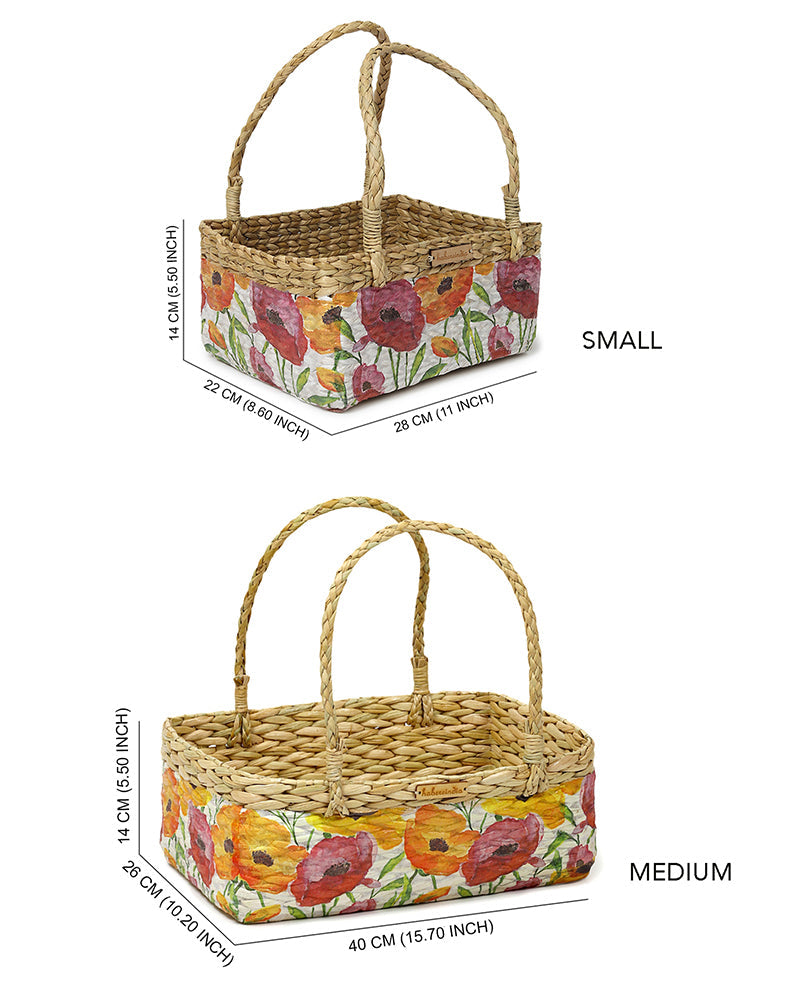 Eco-Friendly Seagrass Basket for Fruits, Gift Hampers, and Home Decor