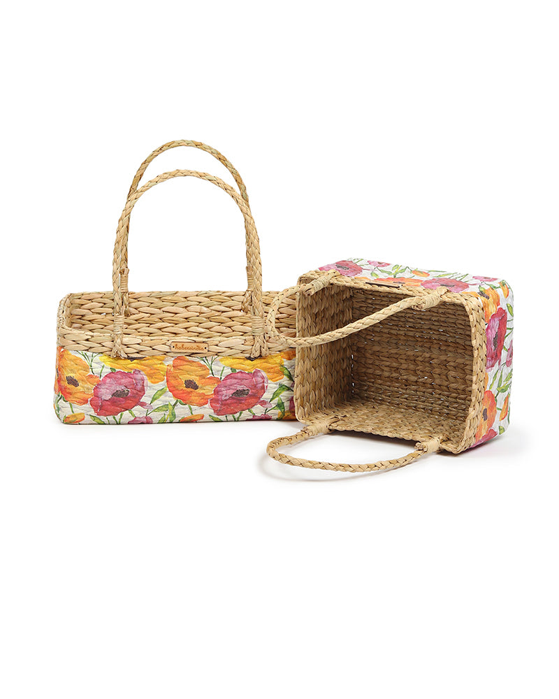 Eco-Friendly Seagrass Basket for Fruits, Gift Hampers, and Home Decor