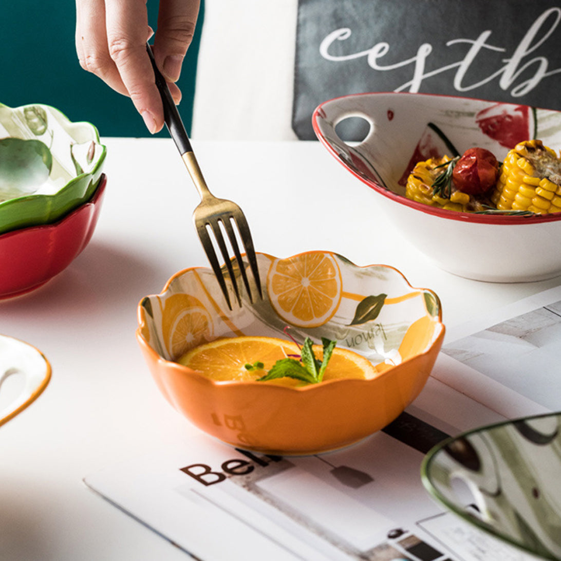 Modern Ceramic Fruit Bowls 500 ml Nestasia