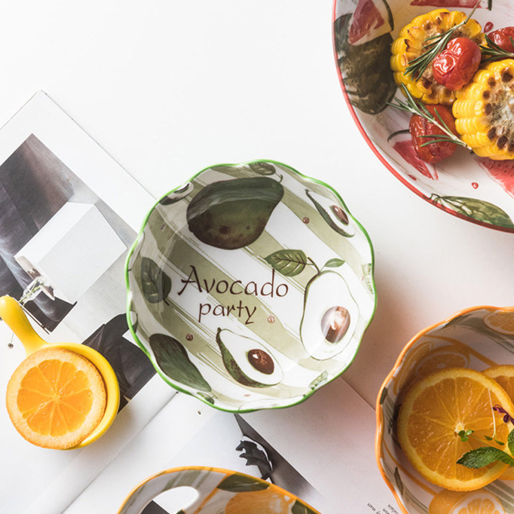 Modern Ceramic Fruit Bowls 500 ml Nestasia