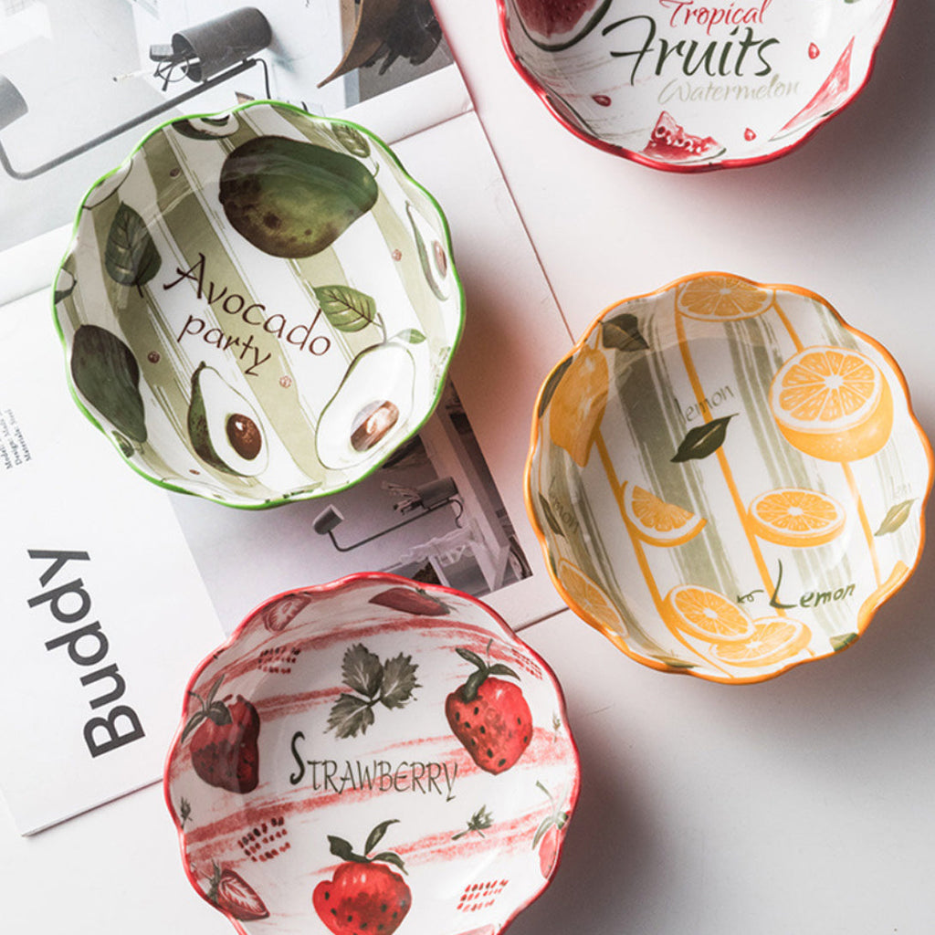 Modern Ceramic Fruit Bowls 500 ml Nestasia