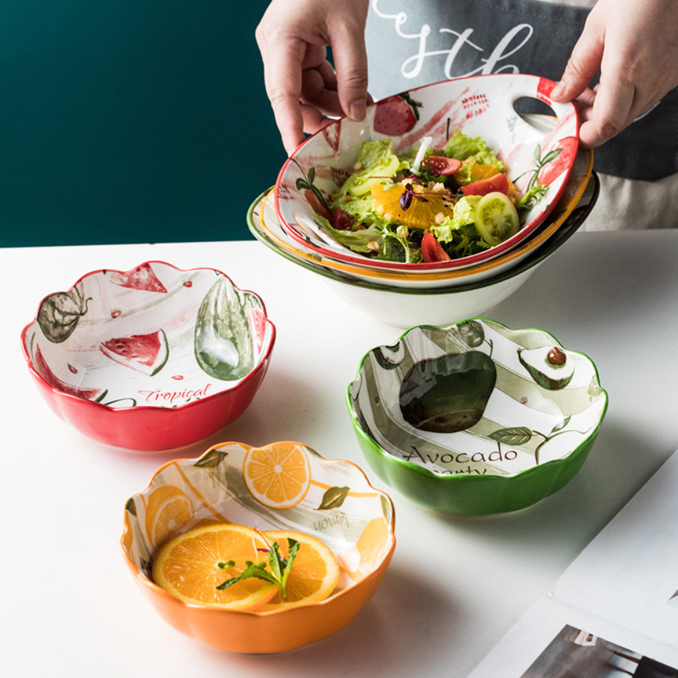 Modern Ceramic Fruit Bowls 500 ml Nestasia