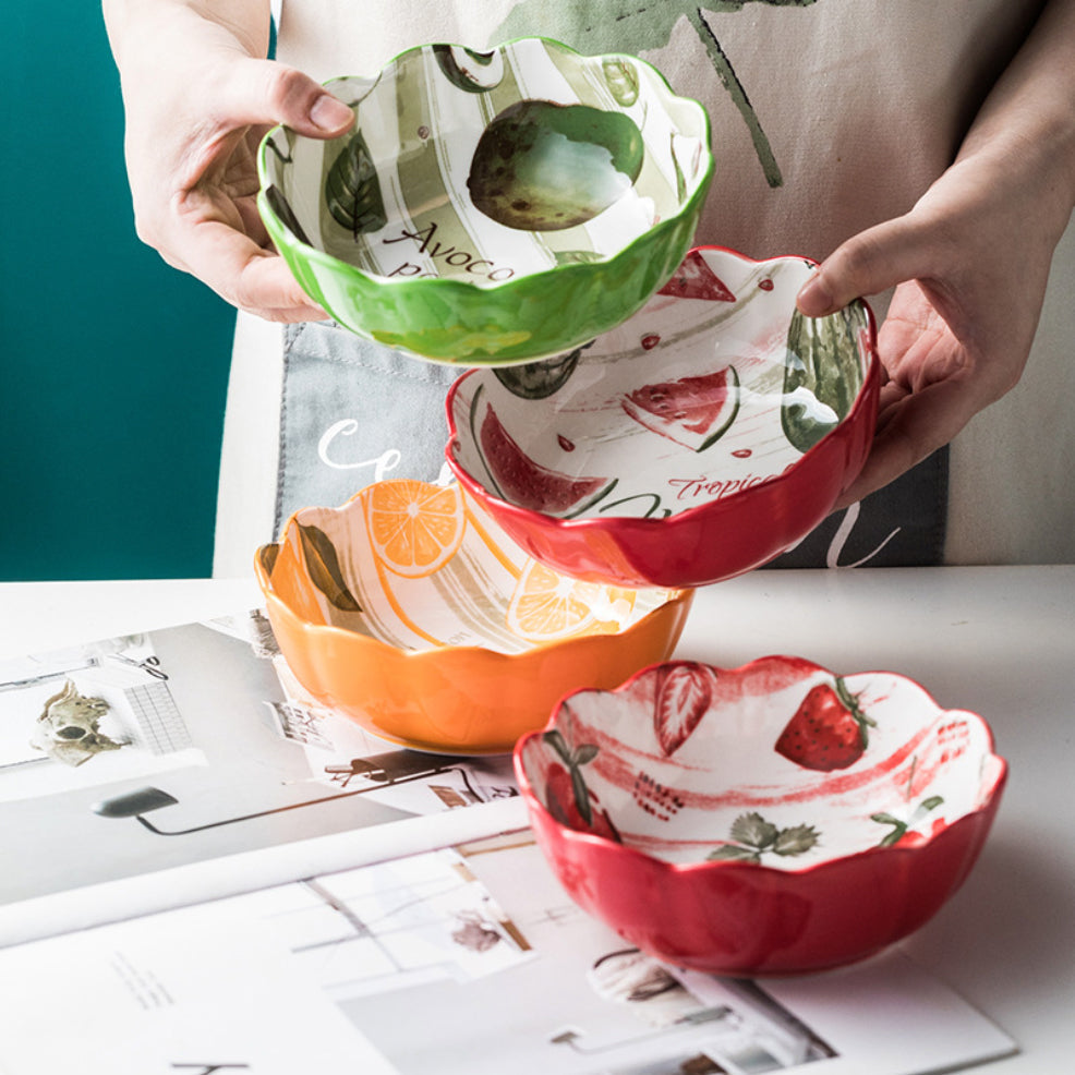 Modern Ceramic Fruit Bowls 500 ml Nestasia