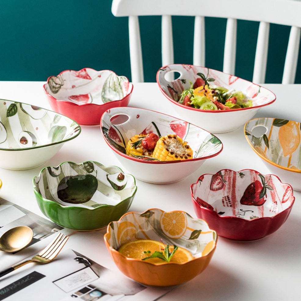 Modern Ceramic Fruit Bowls 500 ml Nestasia