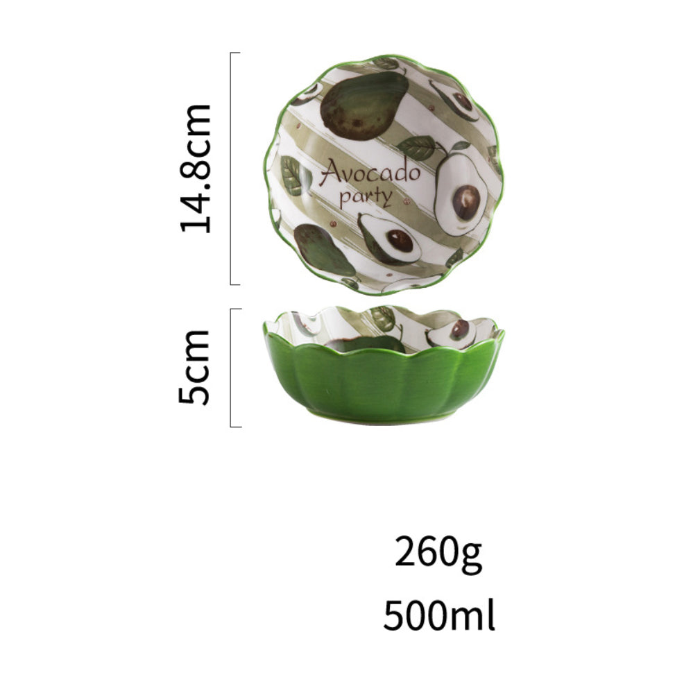 Modern Ceramic Fruit Bowls 500 ml Nestasia