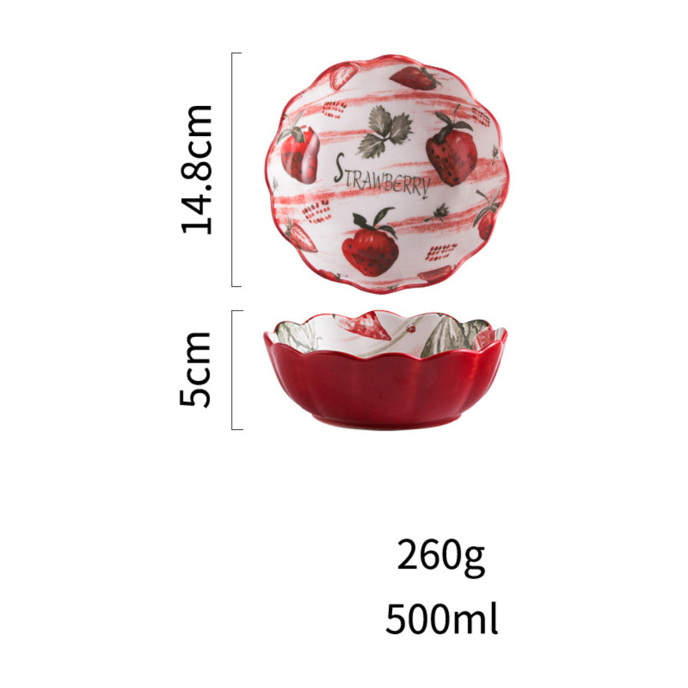 Modern Ceramic Fruit Bowls 500 ml Nestasia