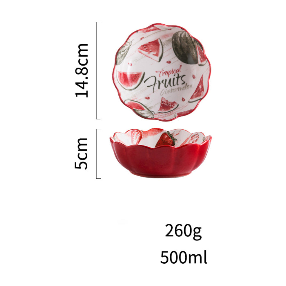 Modern Ceramic Fruit Bowls 500 ml Nestasia