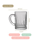 Glass Mug Set Of 6 200ml Nestasia