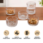Embossed Side Bowl Set Of 6 160ml Nestasia
