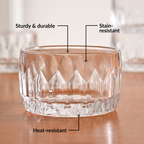 Embossed Side Bowl Set Of 6 160ml Nestasia
