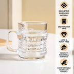 Textured Tea Cup Set Of 6 165ml Nestasia