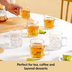 Textured Tea Cup Set Of 6 165ml Nestasia