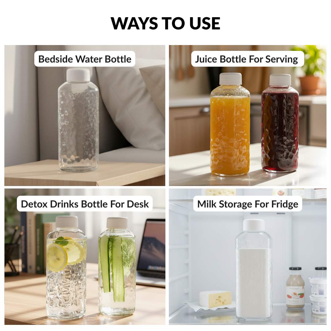 Glass Bottle Set Of 2 720ml Nestasia