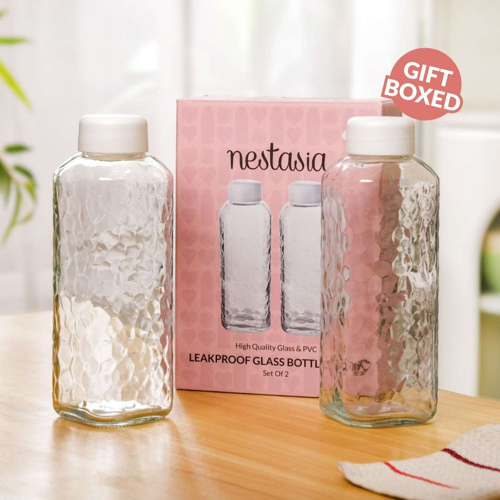 Glass Bottle Set Of 2 720ml Nestasia