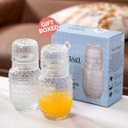 Embossed Bedside Carafe Set Of 2 Nestasia