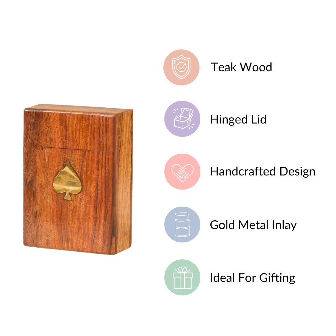 Wooden Playing Card Box Nestasia